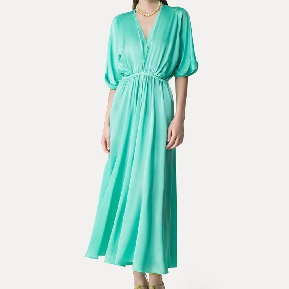 NWT! Forte Forte Elegant Teal Maxi Dress